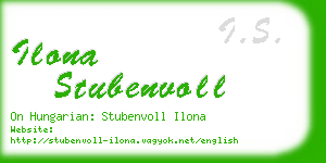 ilona stubenvoll business card